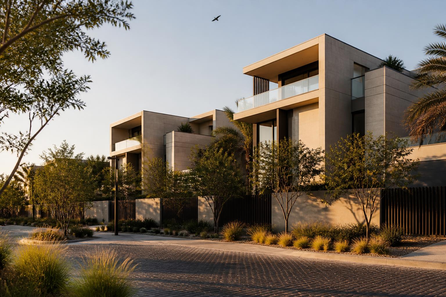 Contemporary low-rise residential development in Dubai